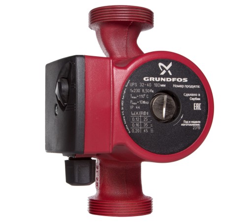 Насос циркуляционный GRUNDFOS UPS 32-40 EU, с гайками Насос циркуляционный GRUNDFOS UPS 32-40 EU, с гайками