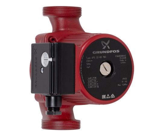 Насос циркуляционный GRUNDFOS UPS 32-80 EU, без гаек Насос циркуляционный GRUNDFOS UPS 32-80 EU, без гаек