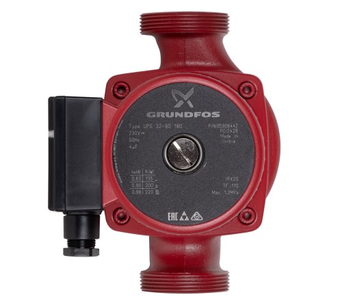 Насос циркуляционный GRUNDFOS UPS 32-80 EU, без гаек Насос циркуляционный GRUNDFOS UPS 32-80 EU, без гаек