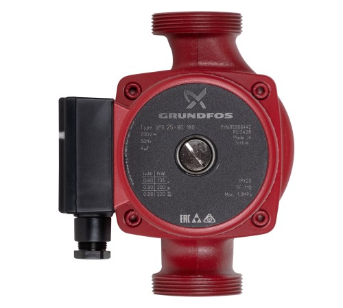 Насос циркуляционный GRUNDFOS UPS 25-80 EU, без гаек Насос циркуляционный GRUNDFOS UPS 25-80 EU, без гаек