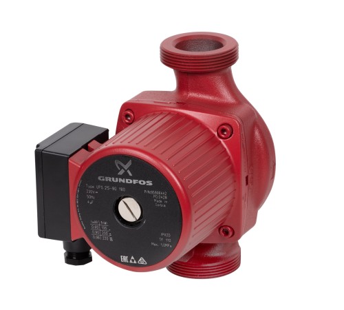 Насос циркуляционный GRUNDFOS UPS 25-80 EU, без гаек Насос циркуляционный GRUNDFOS UPS 25-80 EU, без гаек