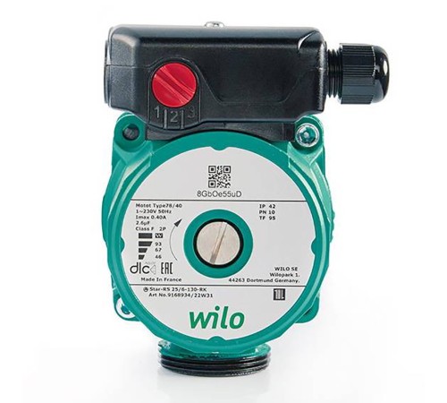 Насос циркуляционный WILO Star-RS 25/6-130 (гайки- адаптеры на 180)