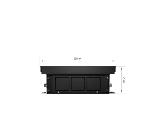 Конвектор внутрипольный Royal Thermo ATRIUM-75/200/1800-DG-U-DB