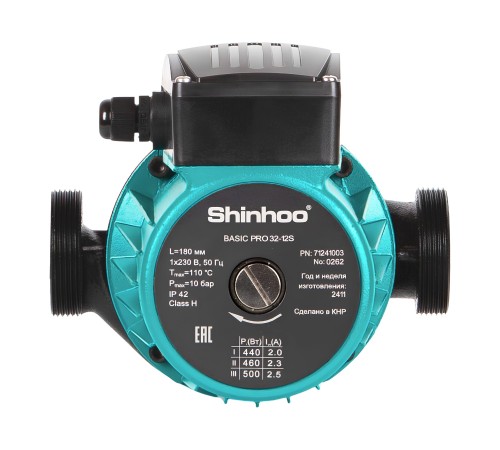 Насос циркуляционный Shinhoo BASIC PRO 32-12S (1х230В) Насос циркуляционный Shinhoo BASIC PRO 32-12S (1х230В)