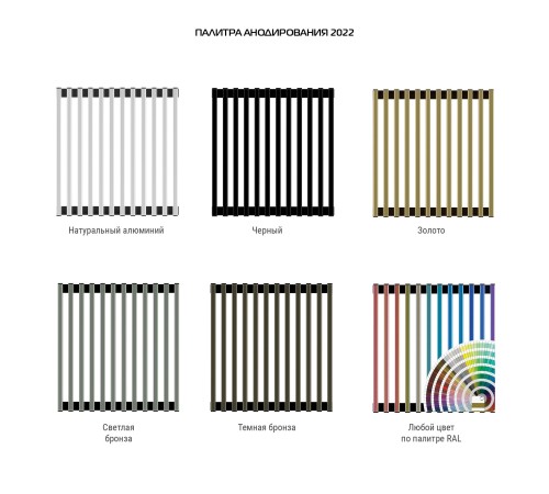 Конвектор внутрипольный Royal Thermo ATRIUM-75/250/2400-DG-U-NA