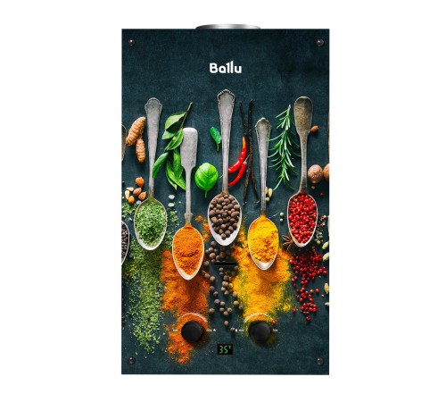 Колонка газовая Ballu GWH 10 Fiery Glass Curry Колонка газовая Ballu GWH 10 Fiery Glass Curry