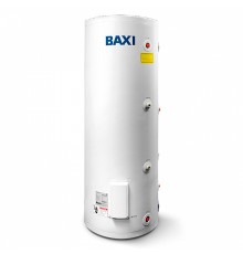 Бойлер косвенного нагрева BAXI UBC 400 DC напольный, двойной змеевик, с боковым подключением