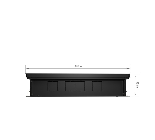 Конвектор внутрипольный Royal Thermo ATRIUM-90/400/2700-DG-U-NA