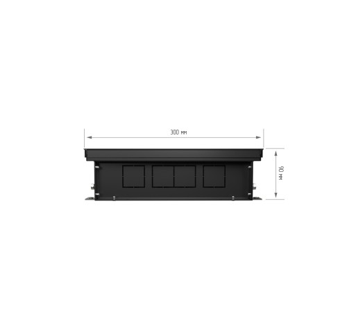 Конвектор внутрипольный Royal Thermo ATRIUM-90/300/2900-DG-U-BL