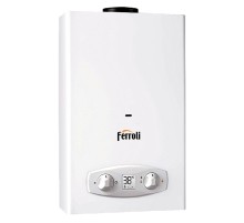 Водонагреватель газовый Ferroli VERONA 11 D(NG) проточный, настенный, откр. кам. сгор. Водонагреватель газовый Ferroli VERONA 11 D(NG) проточный, настенный, откр. кам. сгор.
