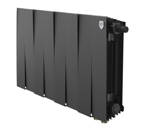 Радиатор биметаллический Royal Thermo PianoForte 300 Чёрный VR80 - 8 секц.