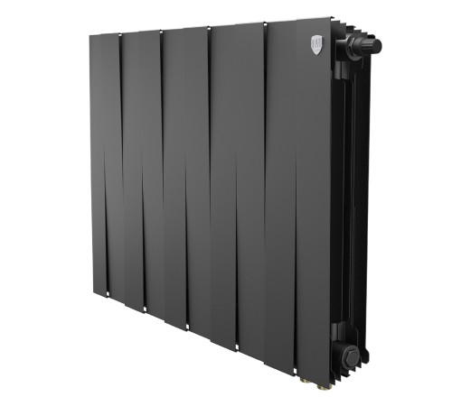 Радиатор биметаллический Royal Thermo PianoForte 500 Чёрный VR80 - 10 секц.