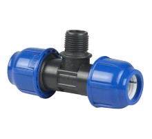 Тройник компрессионный НР d 25x3/4quot; PN16, РТП