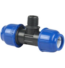 Тройник компрессионный НР d 25x3/4quot; PN16, РТП