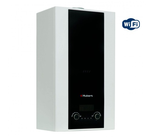 Котел газовый HUBERT AGB 40 WLB настенный, 1 конт., закр. кам. сгор., с трехход. клап., Wi-Fi