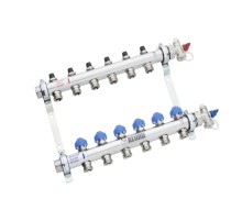 Коллектор REHAU распределительный HKV 1quot;х3/4quot;ЕК 3 вых. нерж. сталь без расходомеров