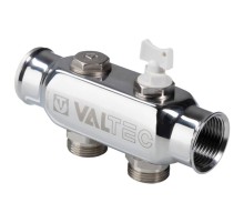 Коллектор VALTEC VTc.505.SS.060505 из нерж. стали с м-о расст. вых. 50 мм 1quot;х3/4quot; 5 вых. евроконус Коллектор VALTEC VTc.505.SS.060505 из нерж. стали с м-о расст. вых. 50 мм 1quot;х3/4quot; 5 вых. евроконус