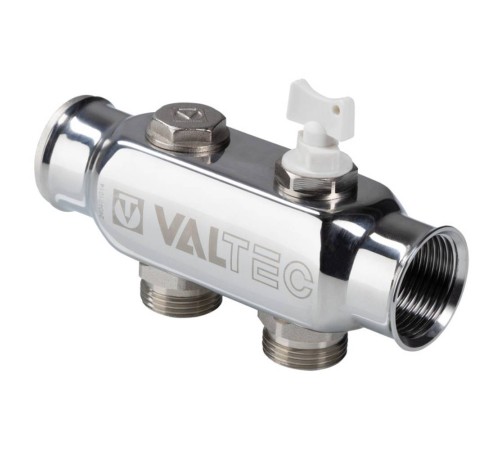 Коллектор VALTEC VTc.505.SS.060505 из нерж. стали с м-о расст. вых. 50 мм 1quot;х3/4quot; 5 вых. евроконус Коллектор VALTEC VTc.505.SS.060505 из нерж. стали с м-о расст. вых. 50 мм 1quot;х3/4quot; 5 вых. евроконус