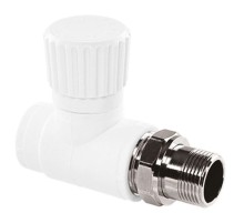 Вентиль TEBO бел. PP-R для радиаторов прямой 1v 20х1/2quot; (10/60), арт. 030060401