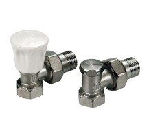 Комплект Giacomini для отопительных приборов, угловой, 1/2quot;, 1/2quot;, ВН, хром. R705KX003