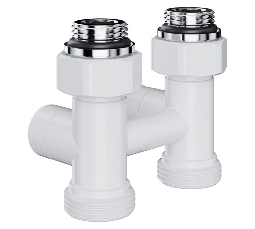 Узел нижнего подключения Royal Thermo Design прямой 1/2quot;х3/4quot; EK (белый) Узел нижнего подключения Royal Thermo Design прямой 1/2quot;х3/4quot; EK (белый)