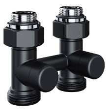 Узел нижнего подключения Royal Thermo Design прямой 1/2quot;х3/4quot; EK (черный)