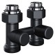 Узел нижнего подключения Royal Thermo Design прямой 1/2quot;х3/4quot; EK (черный)