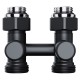 Узел нижнего подключения Royal Thermo Design прямой 1/2quot;х3/4quot; EK (черный)