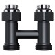 Узел нижнего подключения Royal Thermo Design прямой 1/2quot;х3/4quot; EK (черный)