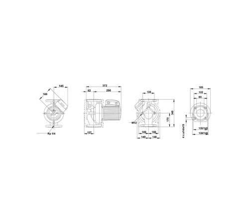 Насос циркуляционный Grundfos UPS 65-120 F (3х380) Насос циркуляционный Grundfos UPS 65-120 F (3х380)