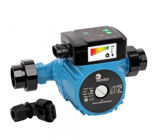 Насос циркуляционный Wester WPE 25-80G (с гайками) Насос циркуляционный Wester WPE 25-80G (с гайками)