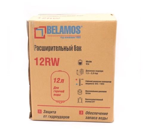 Бак расширительный подвесной 12RW красный