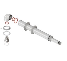 Комплект Royal Thermo: дымоход коаксиальный 60/100-1000мм универсальный + old Navien Deluxe 75/100
