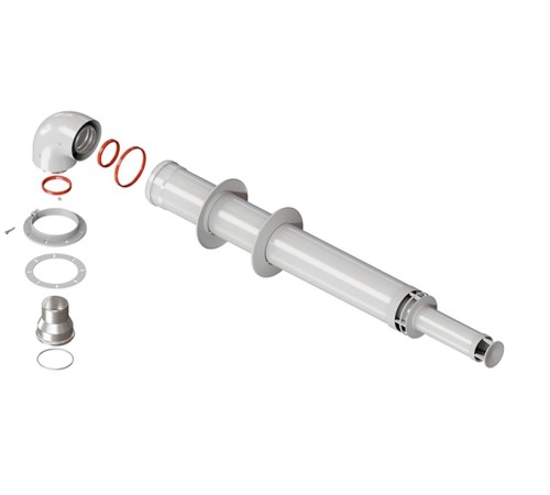 Комплект Royal Thermo: дымоход коаксиальный 60/100-1000мм универсальный + old Navien Deluxe 75/100