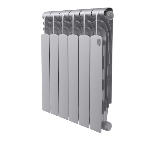 Радиатор биметаллический Royal Thermo Revolution B 500 Серебристый – 6 секц. Радиатор биметаллический Royal Thermo Revolution B 500 Серебристый – 6 секц.