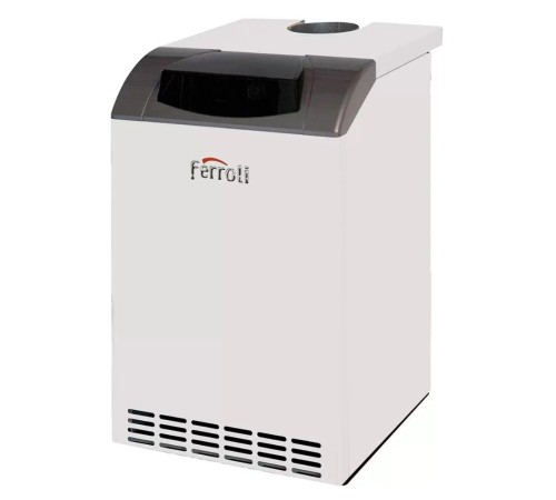 Котел газовый Ferroli PEGASUS D 45 с чугунным теплообменником, напольный, 1 конт., откр.кам.сгор.