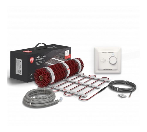 Комплект теплого пола Royal Thermo EasyFix Mat RTEM 2-180-3,5 с терморегулятором Basic Комплект теплого пола Royal Thermo EasyFix Mat RTEM 2-180-3,5 с терморегулятором Basic
