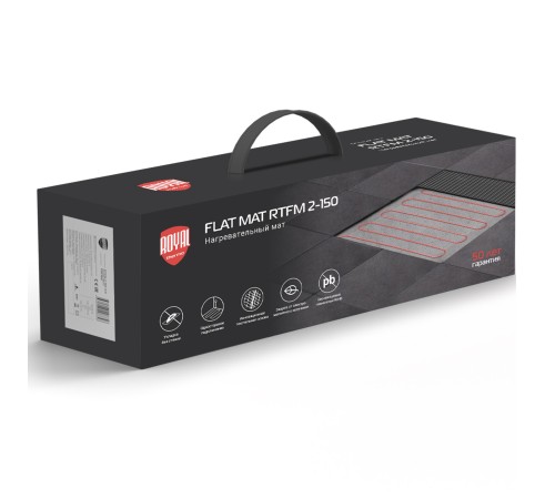 Мат нагревательный Royal Thermo Flat Mat RTFM 2-150-3,5 с терморегулятором RTS-16