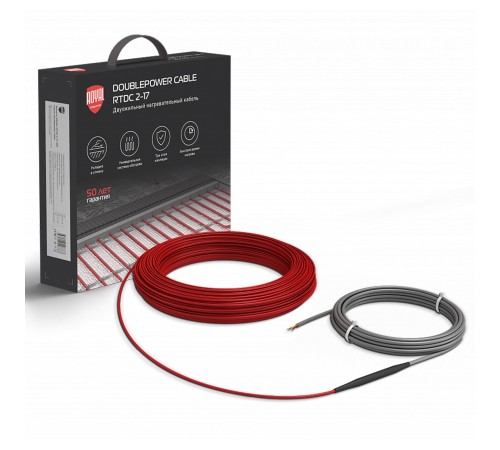 Кабель нагревательный Royal Thermo RTDC 2-17-200 с терморегулятором RTS-16