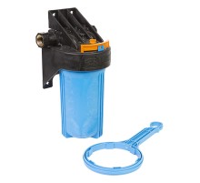 Корпус для картриджного фильтра ДЖИЛЕКС 1 М 10 Т (торцевое подключение), Big Blue не прозрачный