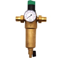 Фильтр VIEIR с регулятором давления и манометром 3/4quot; для гор. воды (10/1)