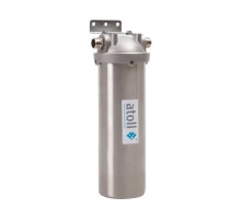 Фильтр atoll I-11SM-p STD с механическим картриджем для горячей воды металл 10quot; 25 мк, крон. 1/2quot; в Фильтр atoll I-11SM-p STD с механическим картриджем для горячей воды металл 10quot; 25 мк, крон. 1/2quot; в