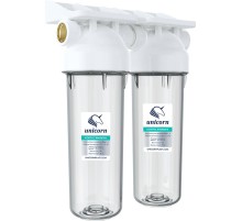 Фильтр Unicorn магистральный 10quot; 3/4 ключ, кронштейн KSBP DUO