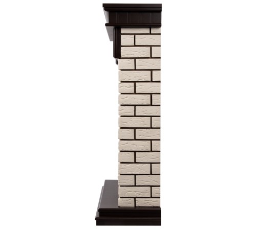 Портал Firelight Bricks Classic камень бежевый, шпон темный дуб Портал Firelight Bricks Classic камень бежевый, шпон темный дуб