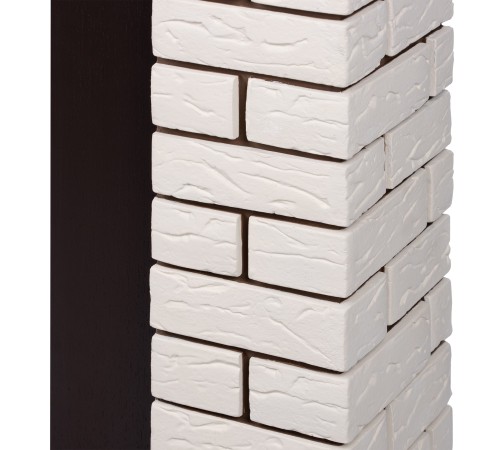 Портал Firelight Bricks Classic камень бежевый, шпон темный дуб Портал Firelight Bricks Classic камень бежевый, шпон темный дуб