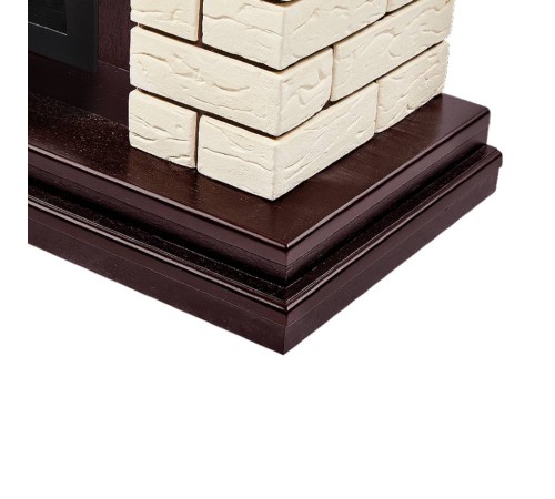 Портал Firelight Bricks 30 камень бежевый, шпон темный дуб Портал Firelight Bricks 30 камень бежевый, шпон темный дуб