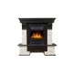 Портал Firelight Pietra Classic камень сланец натуральный, шпон темный дуб