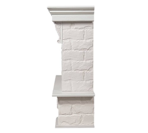 Портал Firelight Forte 30S камень белый, шпон белёный дуб Портал Firelight Forte 30S камень белый, шпон белёный дуб