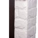 Портал Firelight Forte Classic камень белый, шпон темный дуб