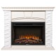 Портал Firelight Porto 30 камень белый, шпон беленый дуб
